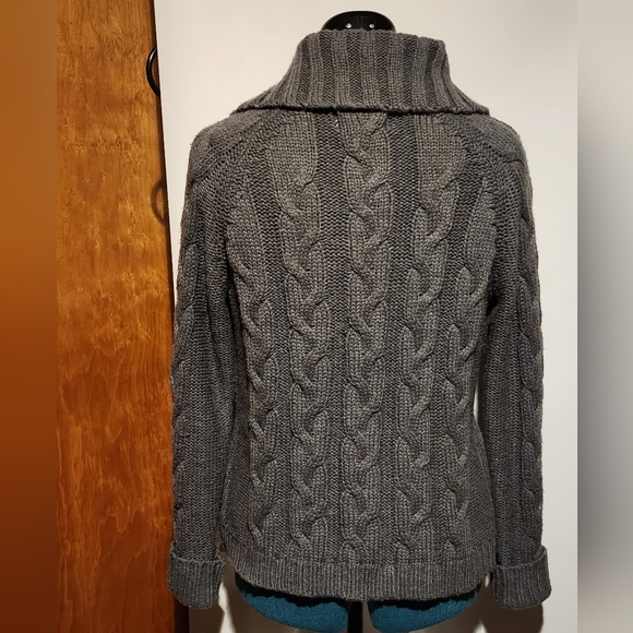 2 Sweater/Cardigans; 1 cream and 1 gray, both size small - Picture 8 of 10